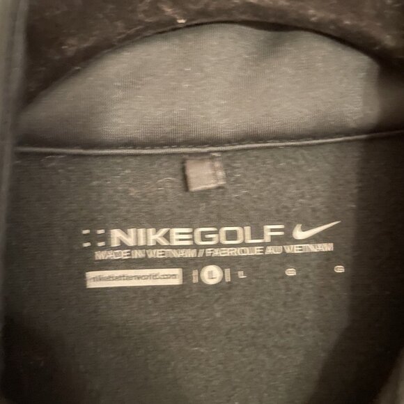 Nike Golf Women L Black Logo Quilted Outdoor Full Zip Stay Warm Puffer Vest - Picture 6 of 9